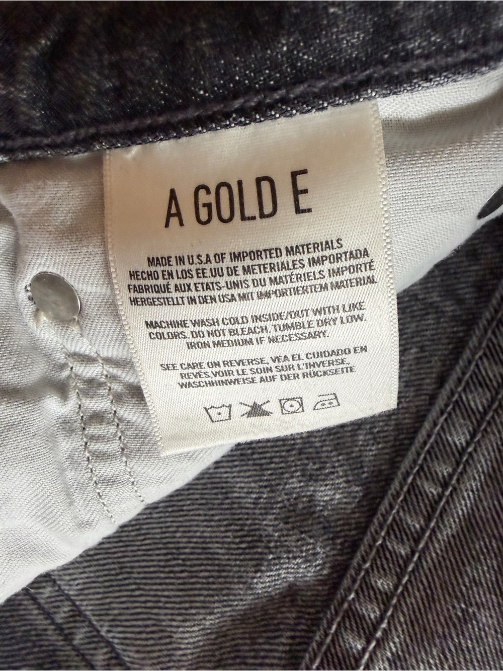 AGOLDE Quinn Mini Skirt High Rise Black Jinx size 27 - Picture 10 of 12